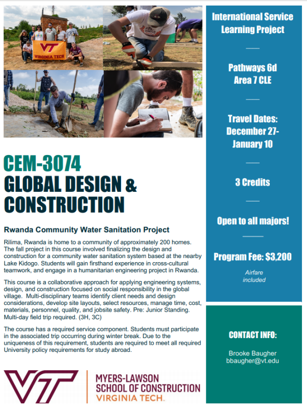 global design and construction course description