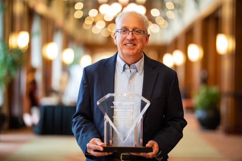 Bill Dally with his Academy of Engineering Excellence award