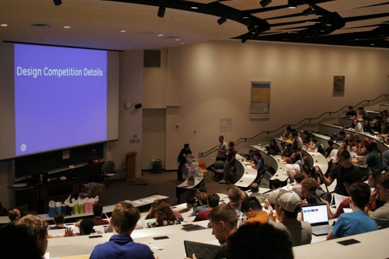 STEP students in a lecture hall.