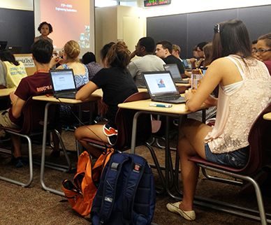 STEP students in classroom