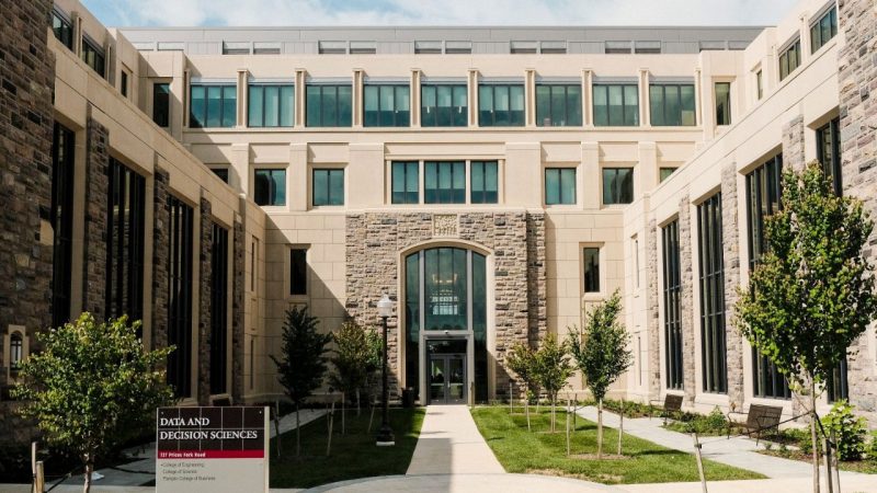 The Data and Decision Sciences Building exterior