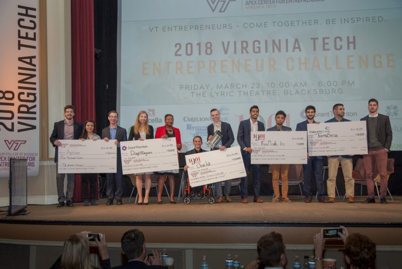 Students pitch business models, vie for more than $40,000 in prizes at VT Entrepreneur Challenge Finals