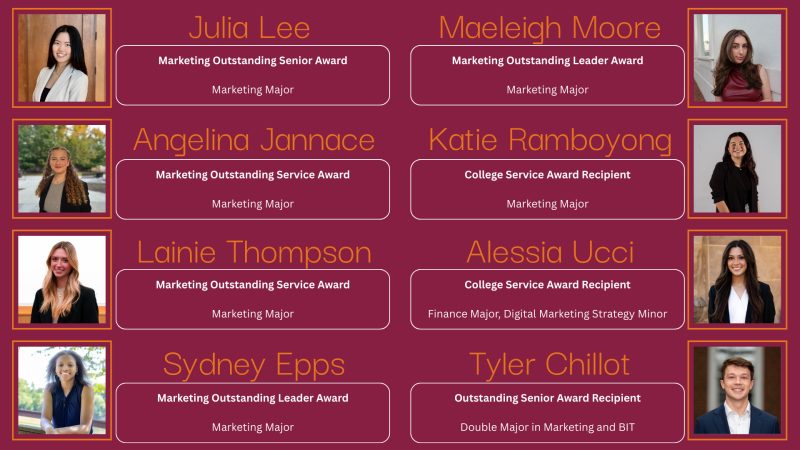 Celebrating Student Excellence: 2025 Marketing Senior Awards Recipients 