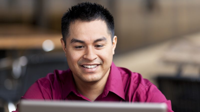 Man at computer