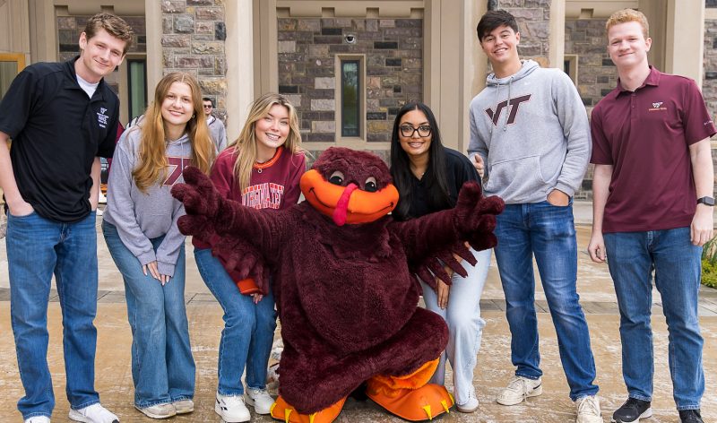 hokie bird on computer