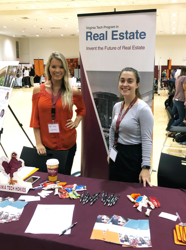 Successful Recruitment by Real Estate Ambassadors at the Virginia Tech Majors Fair