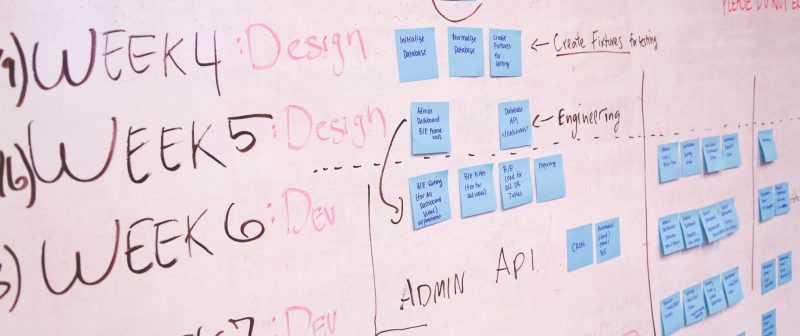 Project Planning on Whiteboard